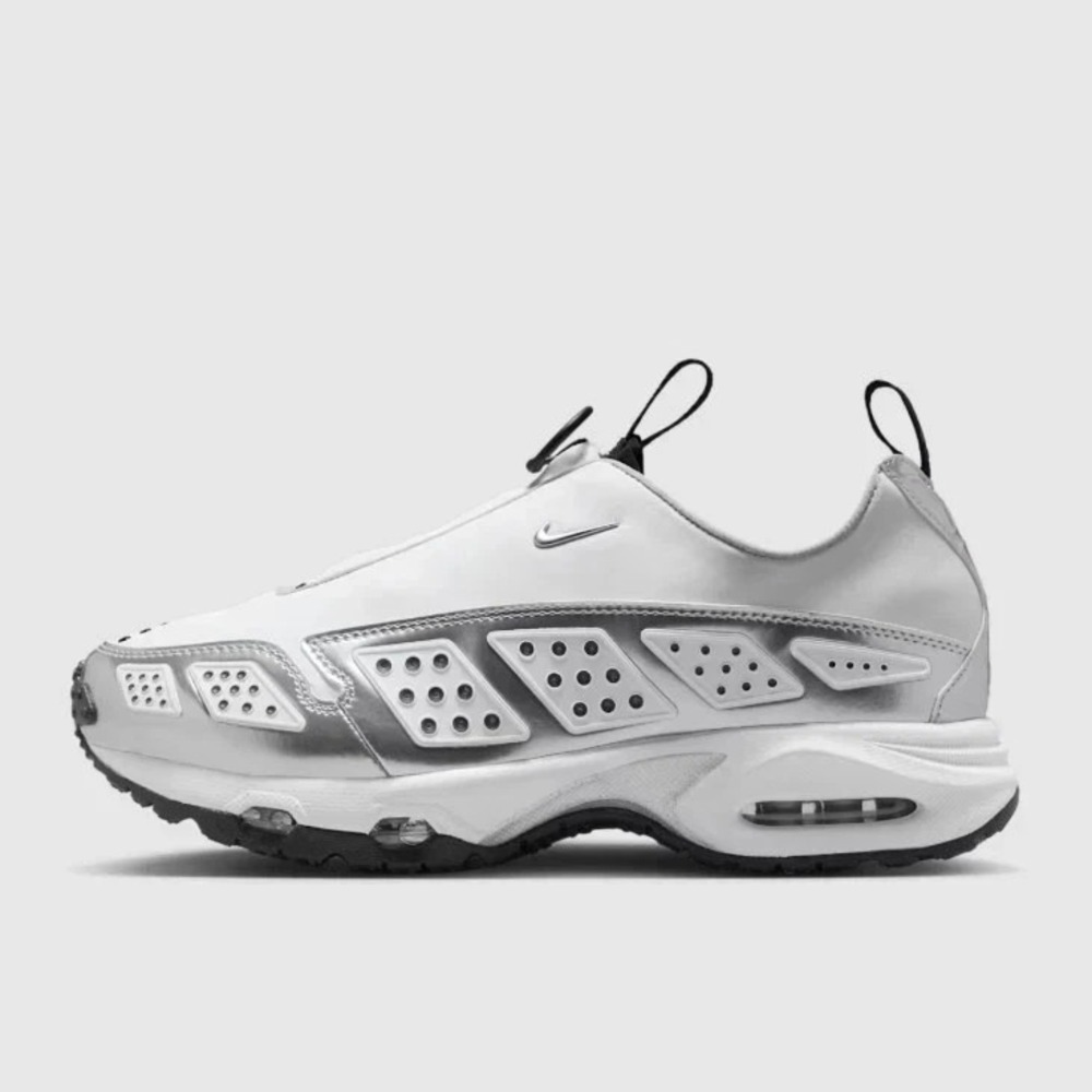 Nike Air Max SNDR SE Womens Sz 6.5 White/Metallic Silver-Black Shoes HJ4130-100